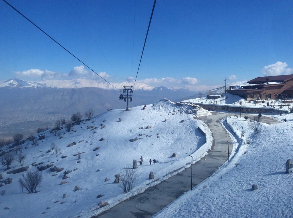 The top from the cable car station.