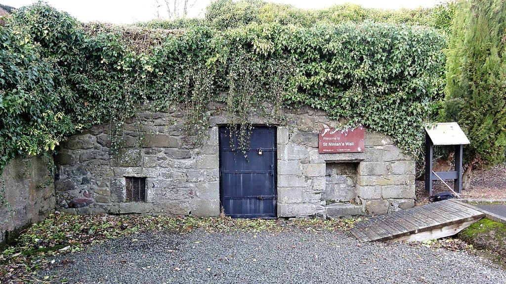 The entrance to the well in its barrel roofed chamber