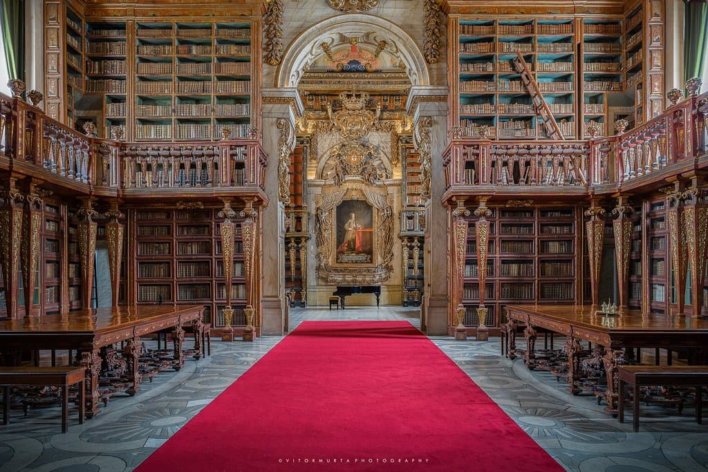 Biblioteca Joanina. Foto de Vítor Murta #turismouc