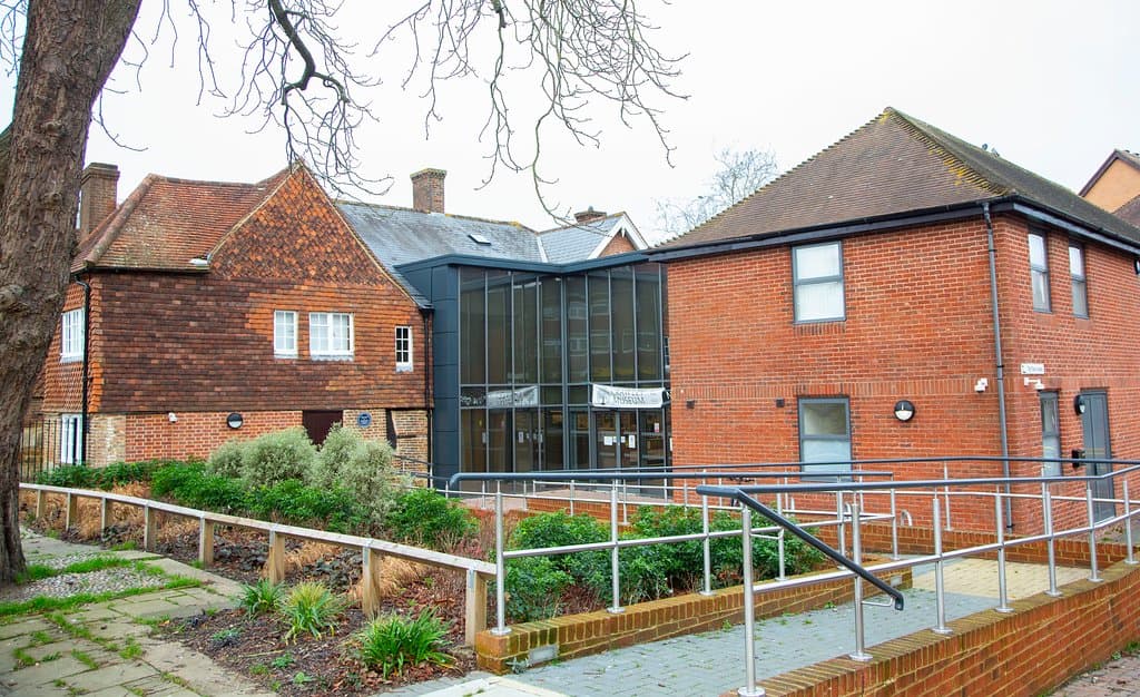 Outside of Crawley Museum 