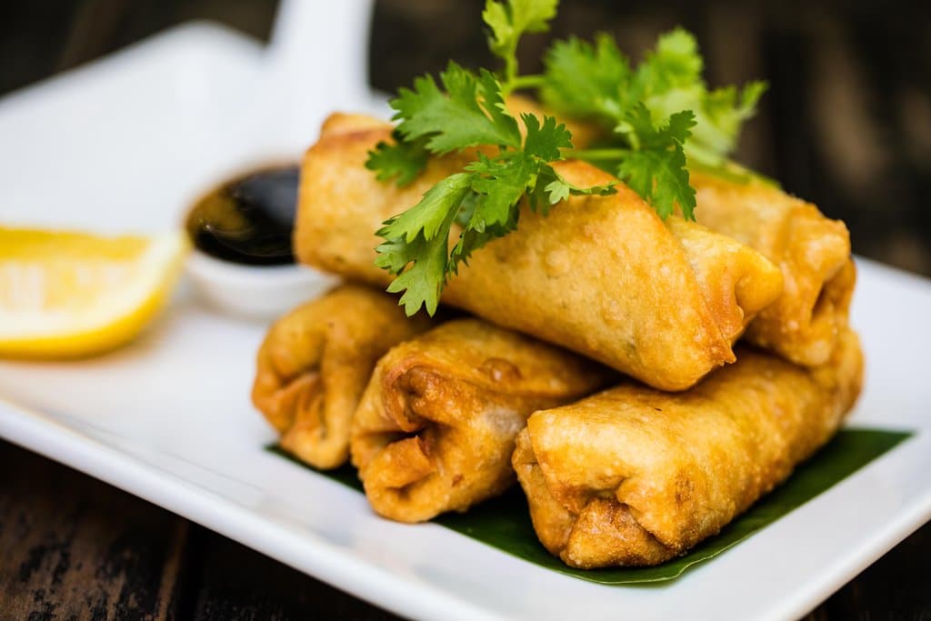 Duck Spring Rolls with Asian Dipping Sauce