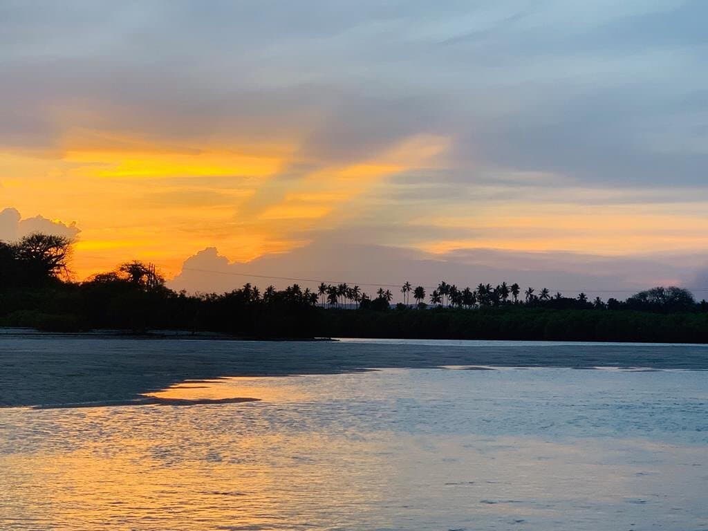 Beautiful sunset in Diani Beach #magicalkenya