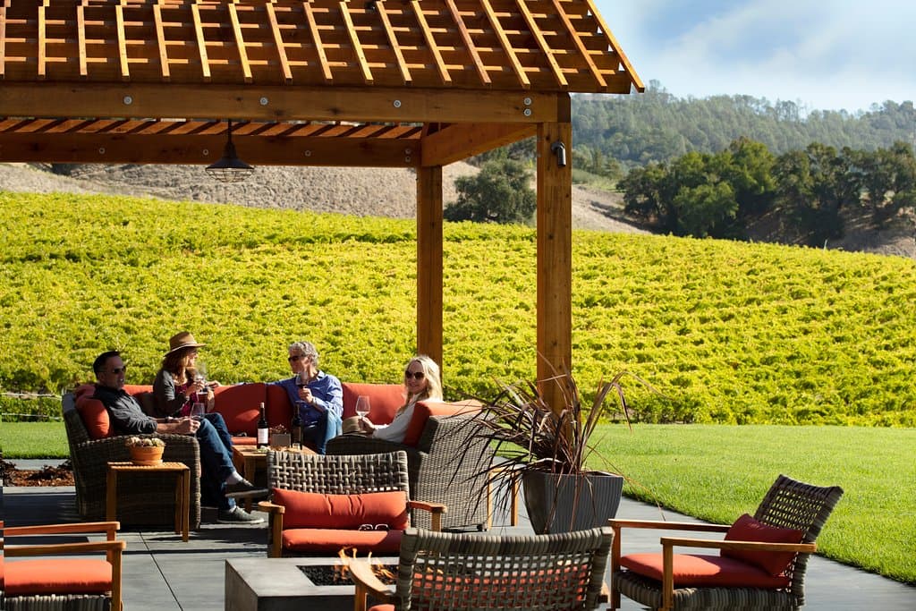 Robert Young Scion House Tasting Room, back terrace