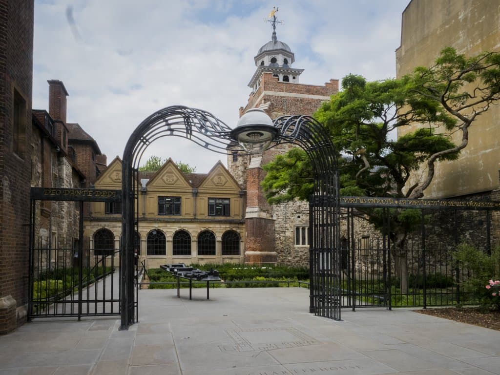 The main entrance to the Charterhouse