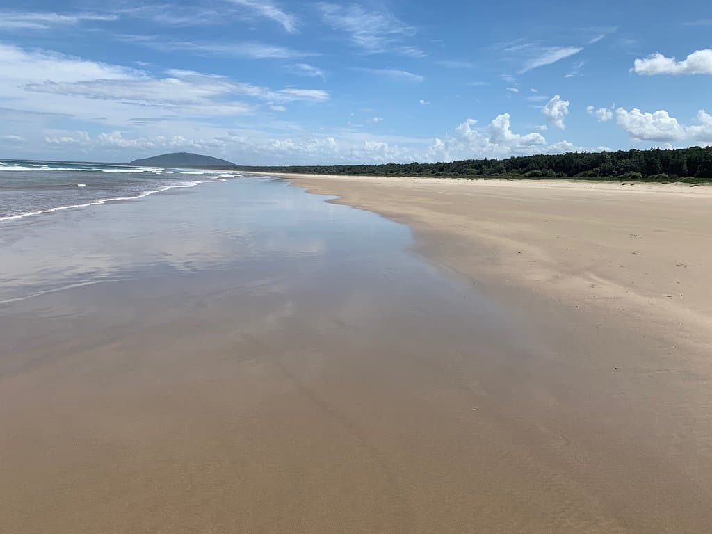 You can walk for miles, literally! Pristine spotless beach.