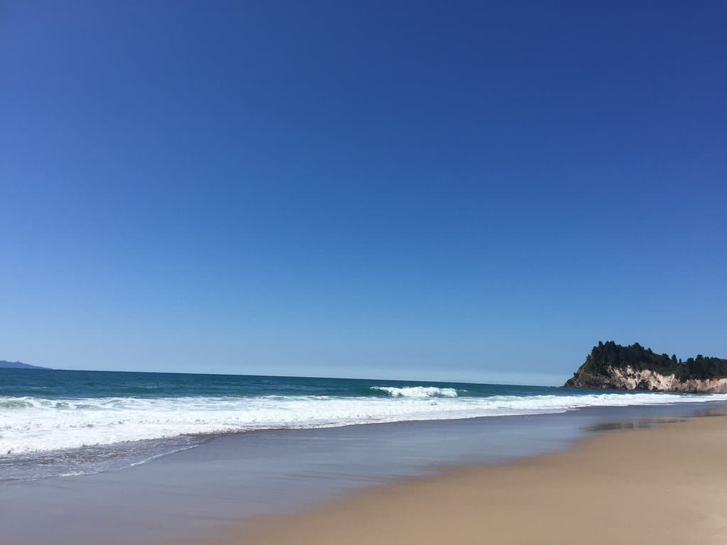 beach to the right