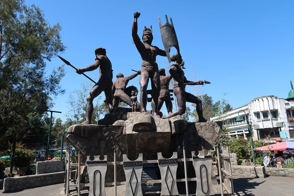 The Five Warriors  statue.