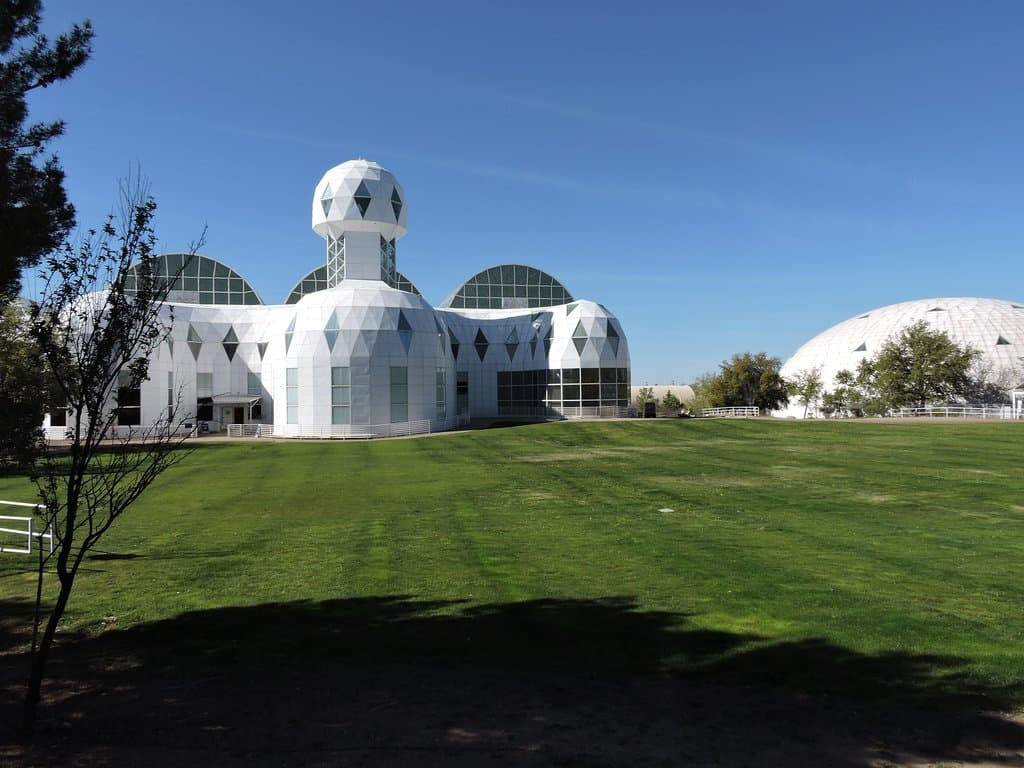 Futuristic biosphere.