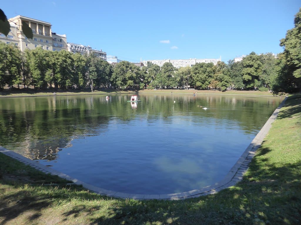 a pond in central Moscow