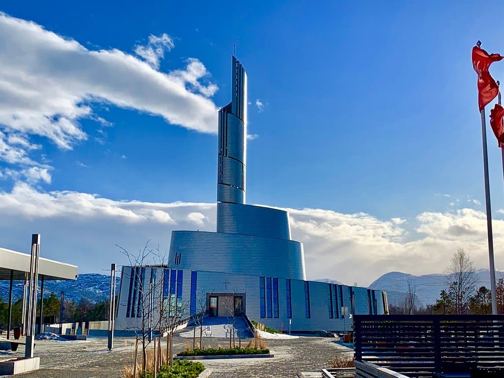 Northern Lights Cathedral Alta Norway