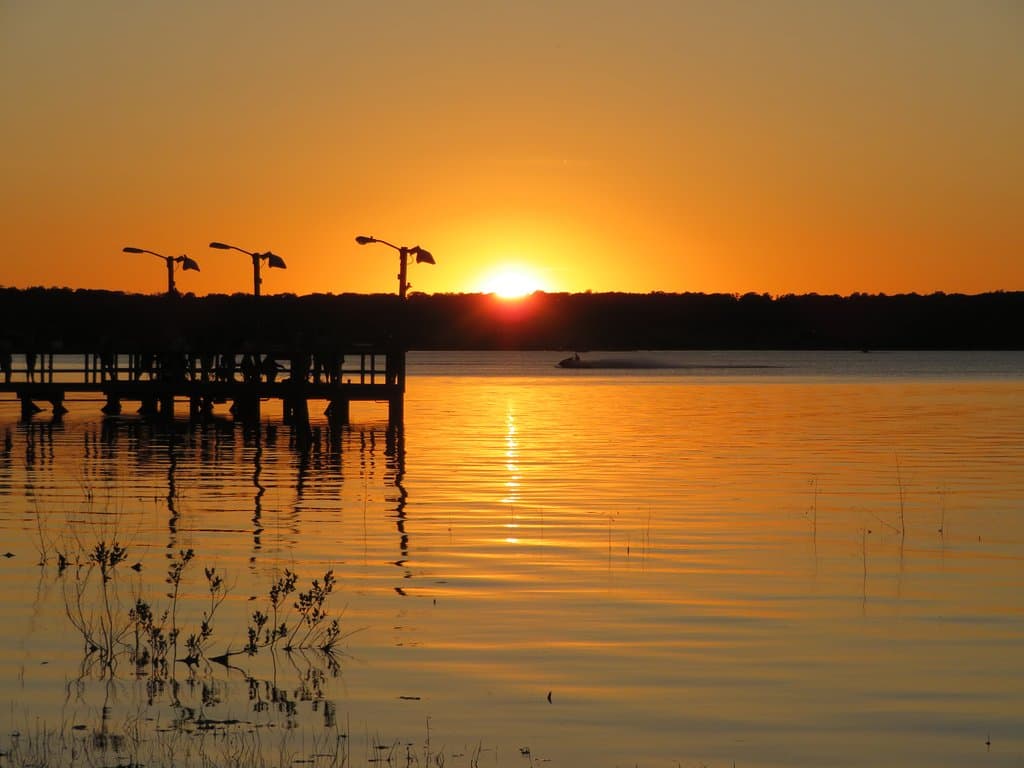 Sunset take from Willow Point Campground. Lake Brownwood State Park, TX