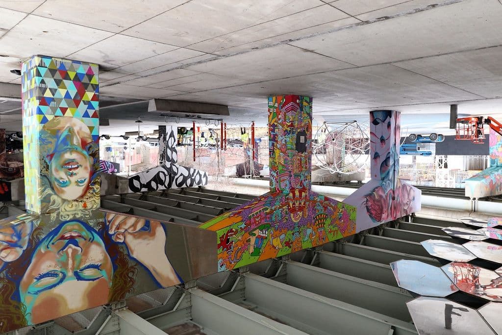 The street art at the Underpass park