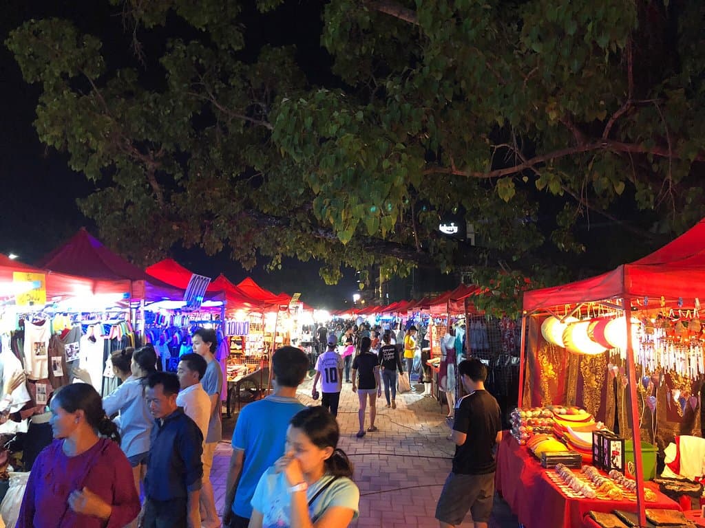 Vientiane Night Market Mekong Riverside