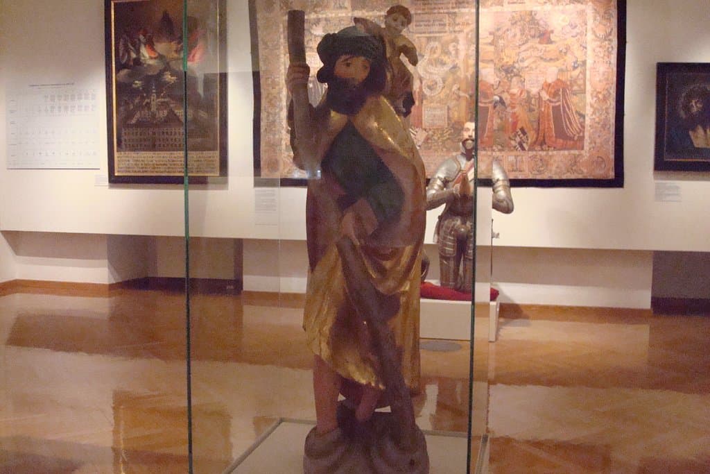 Statue of St. Christopher from an altar of Tiffen (ca. 1510)