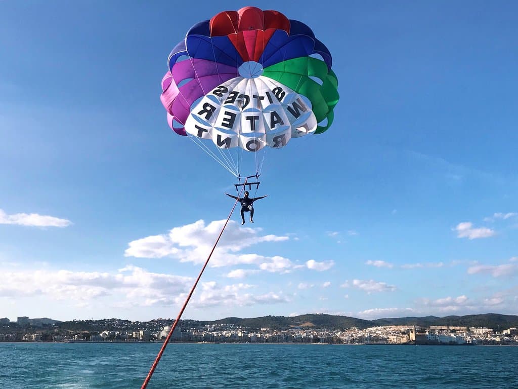 Parasailing with a great view!