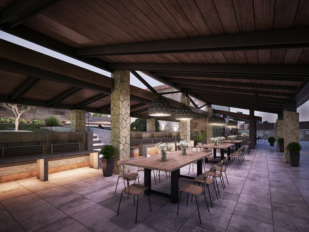 Our new tasting patio. 