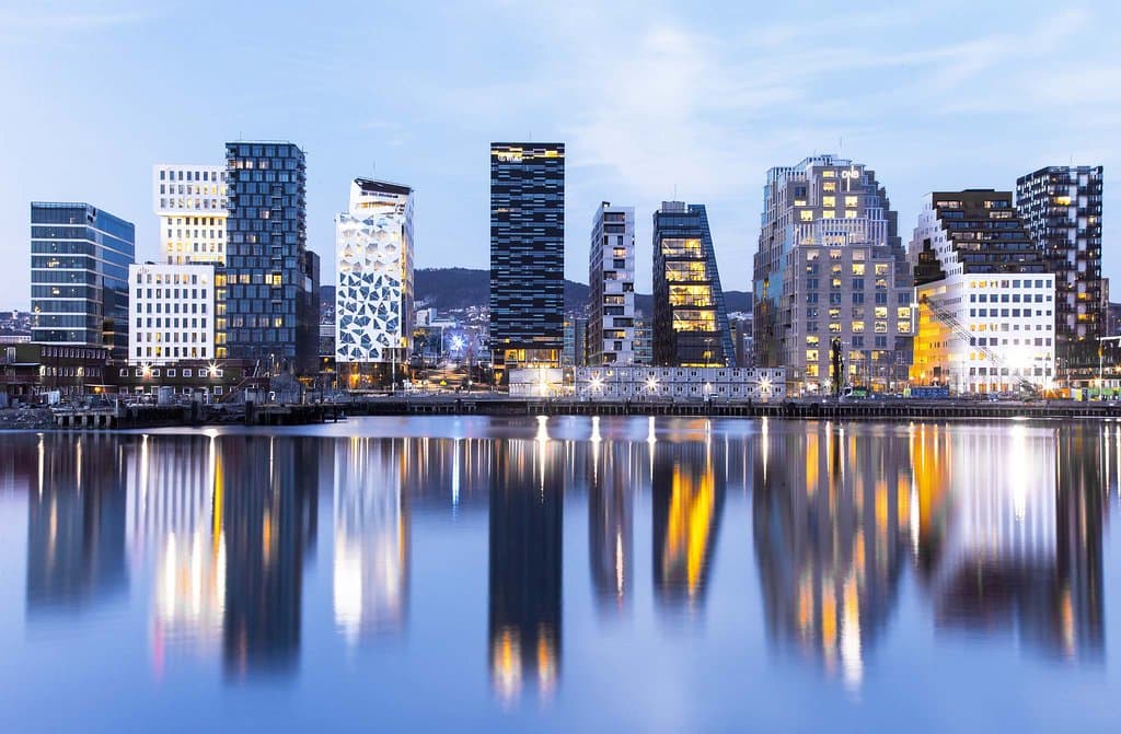 BarCode skyline in Oslo, Norway