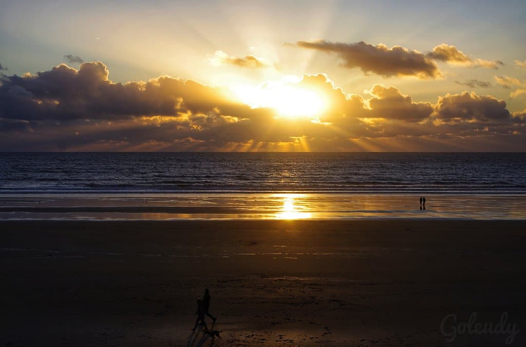 Sunset at Aberavon.