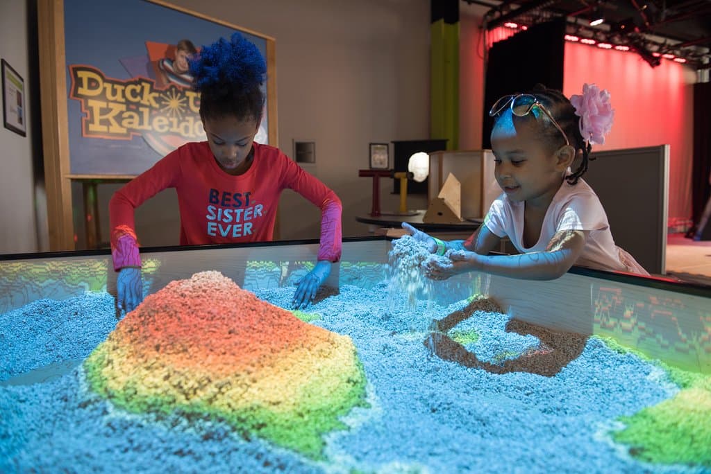 Learn about cartography in our Topographic Sand Box!