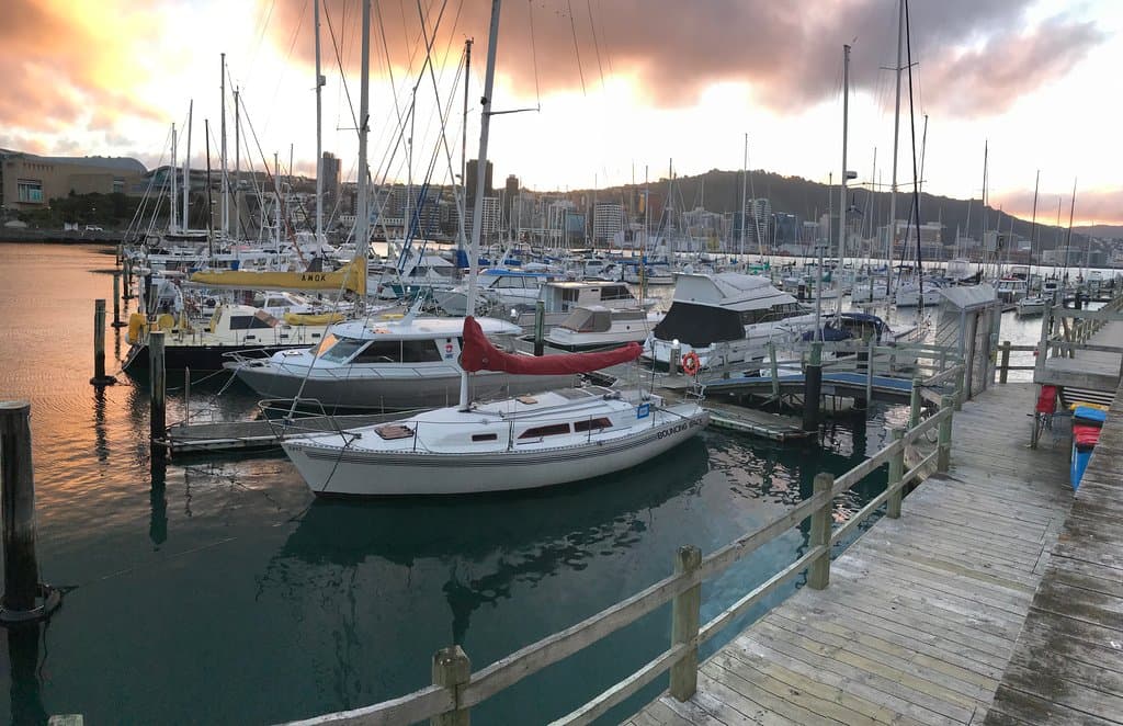 At the quayside in Wellington one autumn winter