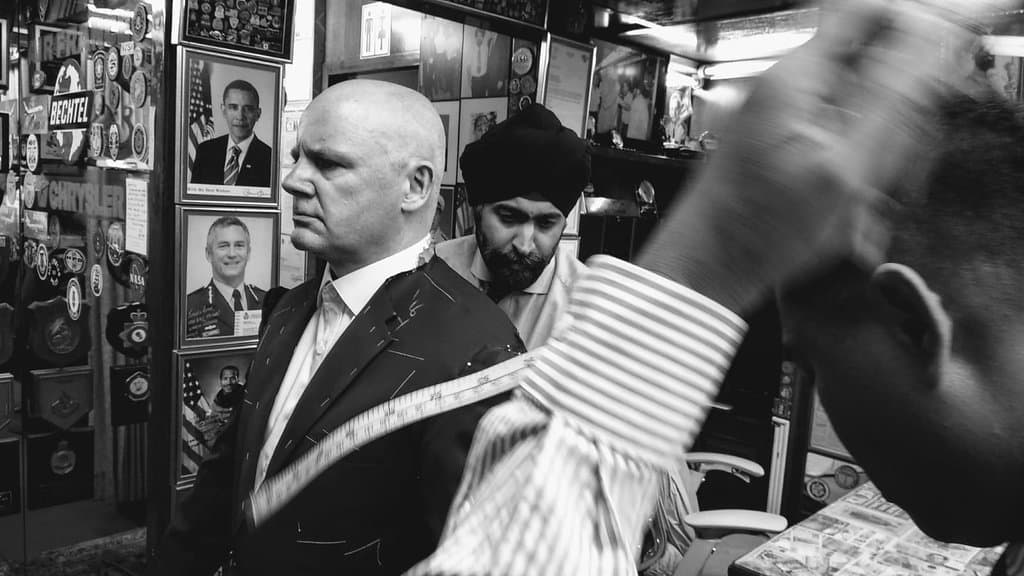 Darren's fitting, photo courtesy of Martin Comfort 