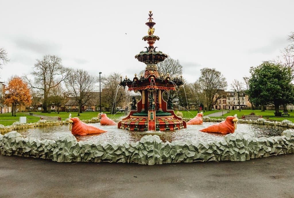 This is the fountain, not in full swing the day I visited but still worth seeing.