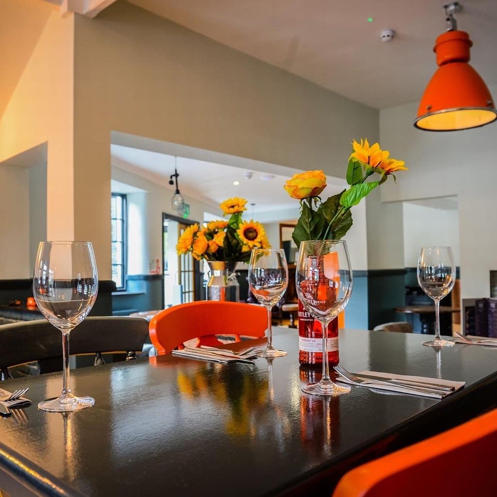 Stylish surroundings in the restaraunt