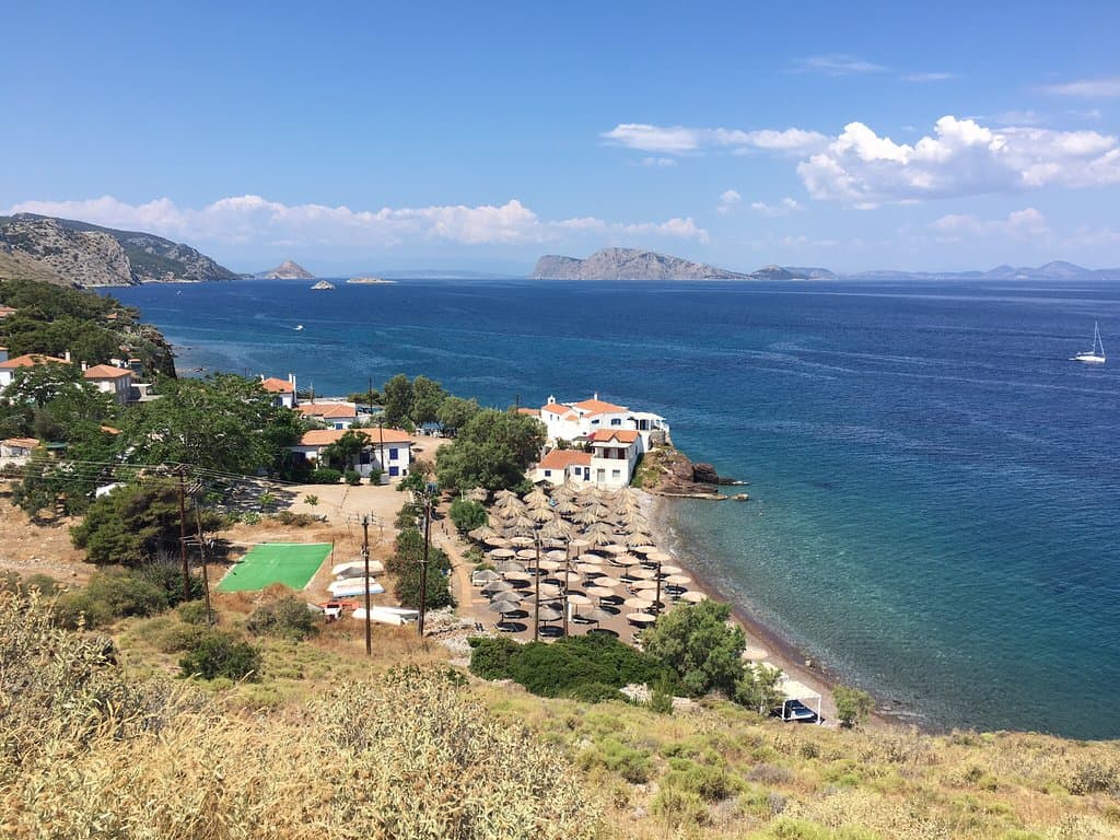 Plakes Beach Hydra Greece