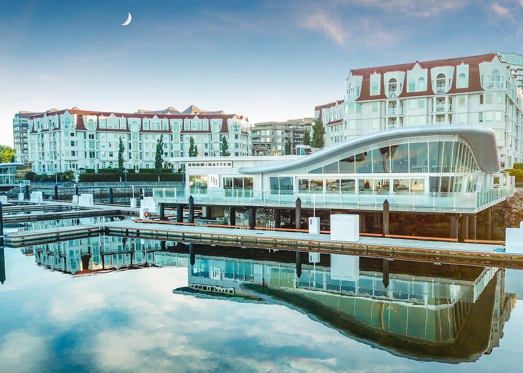 Beautiful waterfront location in Victoria, enjoy contemporary ambiance and creative Pacific Northwest cuisine.