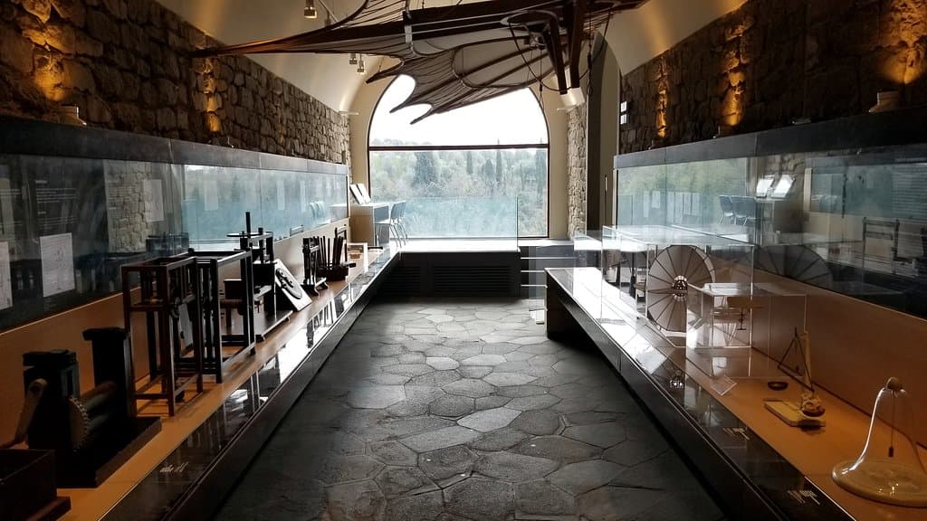 View of the models in the Castle section of the Museum