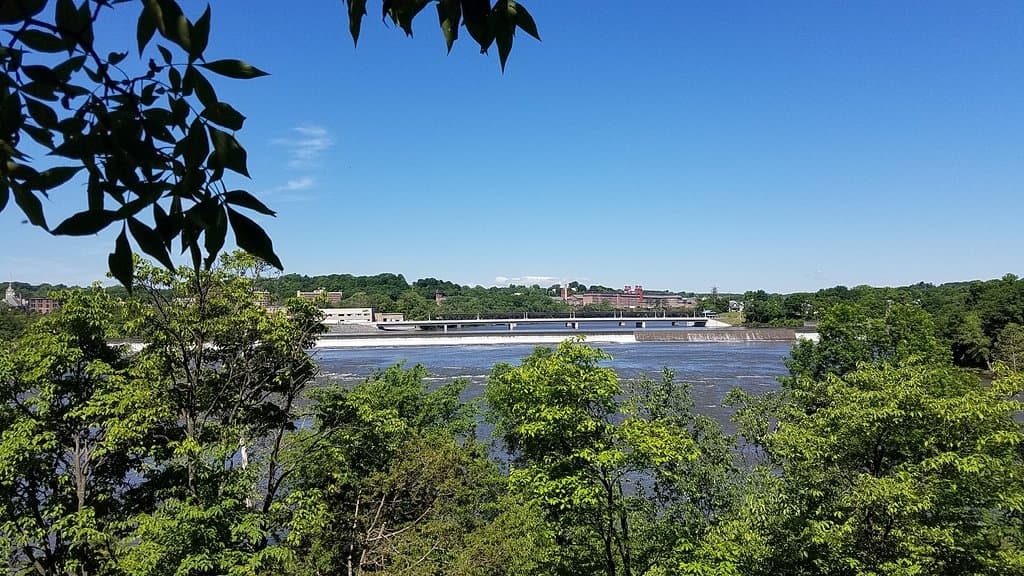 View of Mohawk River from Island