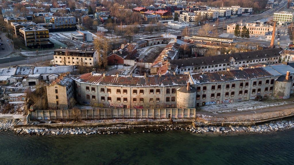 Patarei fortress from the sky.
