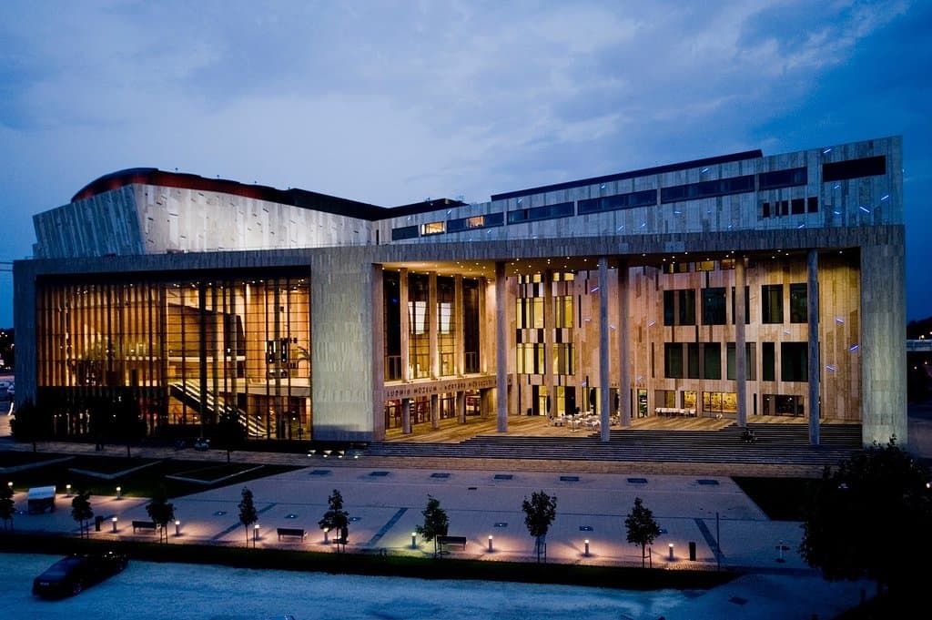 The Ludwig Museum is in the Palace of Arts (Művészetek Palotája) aka MÜPA. The Museum is in the west wing of the bulding, facing the Danube.