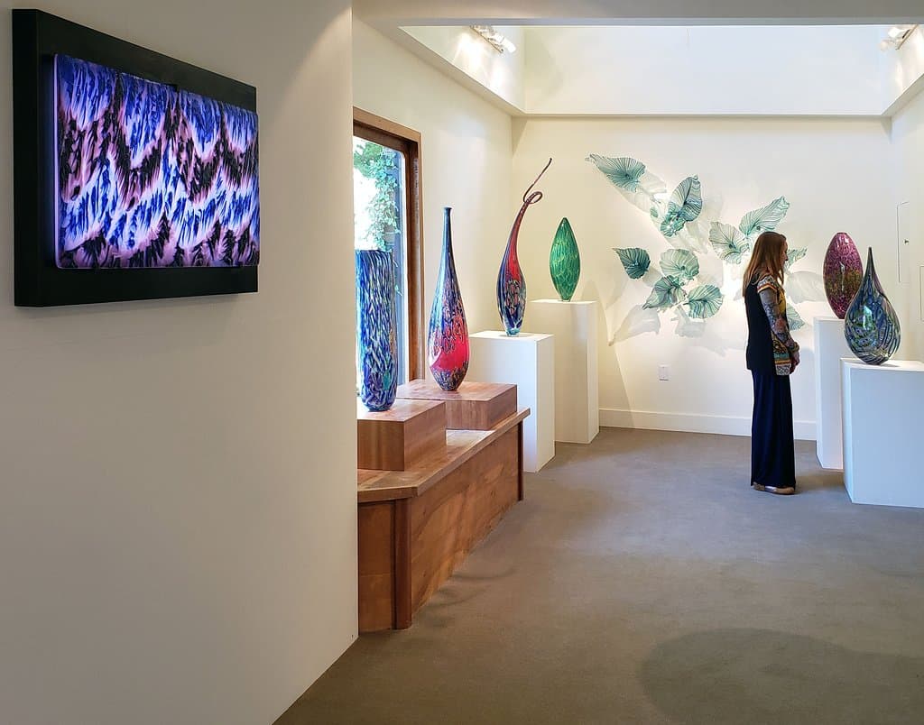 A view of the Lino Tagliapietra exhibition.