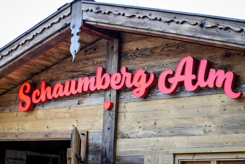 Der Haupteingang zu unserer Schaumberg Alm!