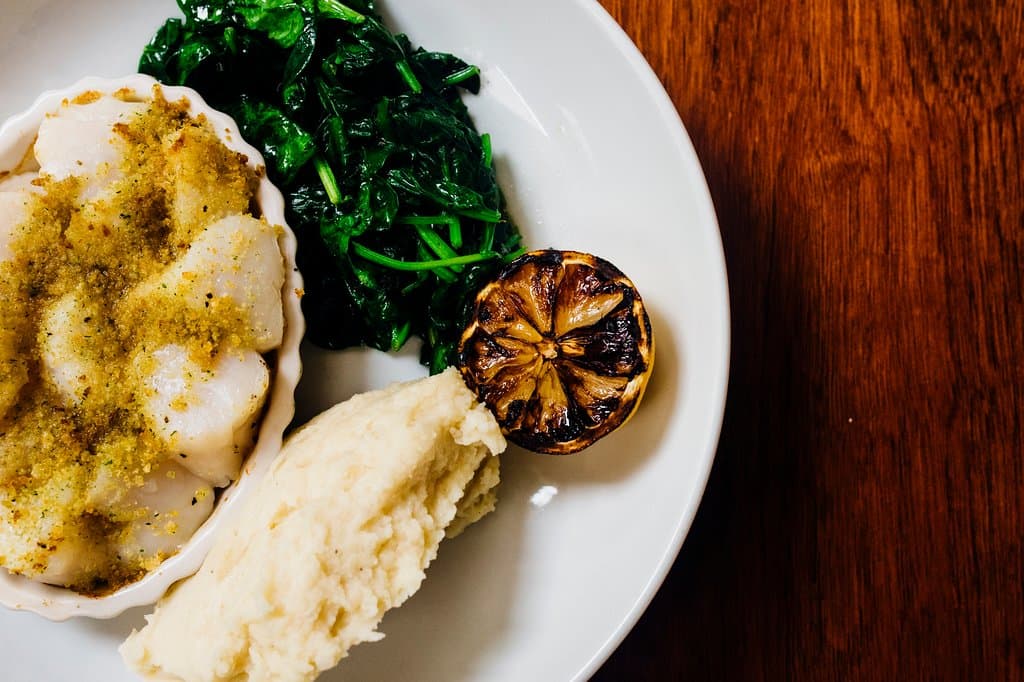 Baked Gulf of Maine Scallops