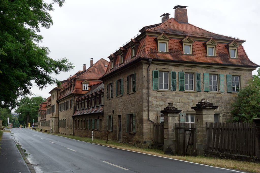 The outside of the house from the main road