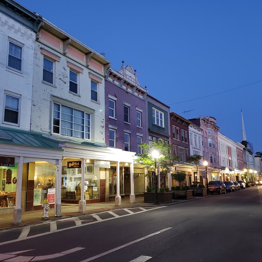 Stockade District at Night