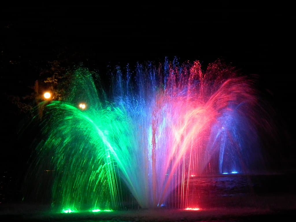 Fontanny w Parku Planty, Białystok