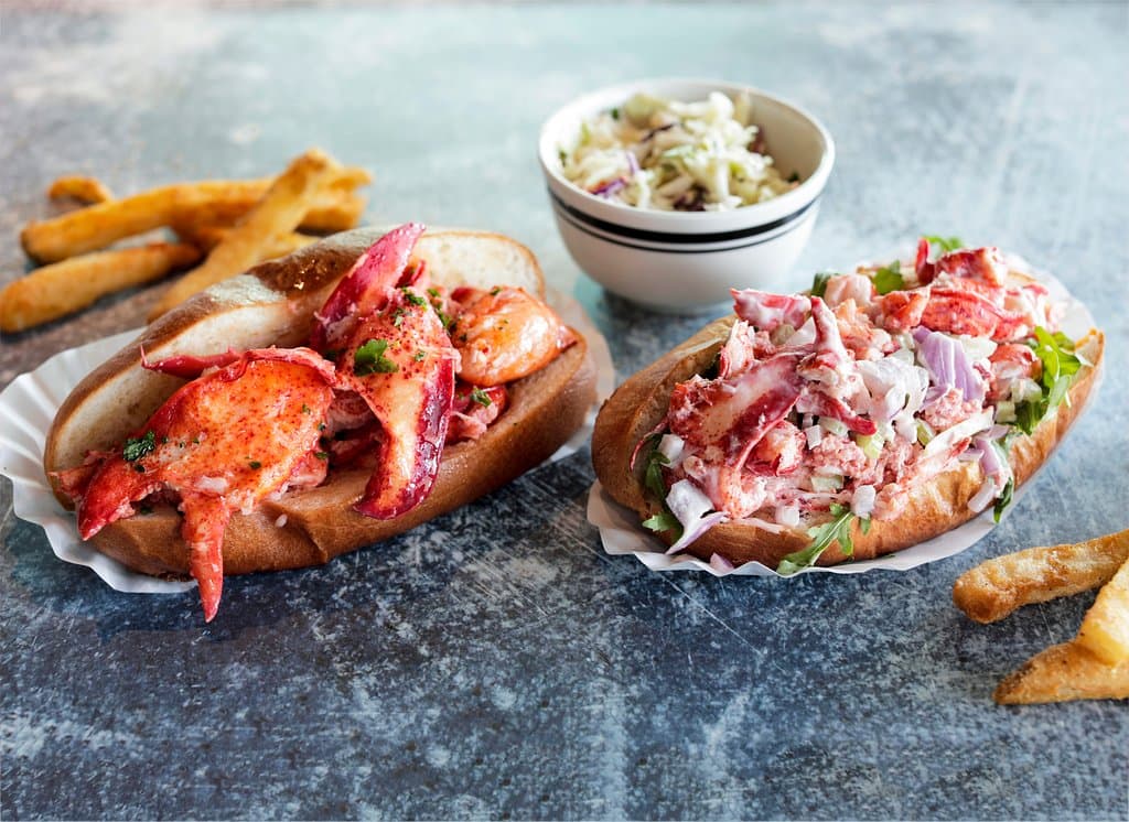 Hot Connecticut and Cold Maine Lobster Rolls