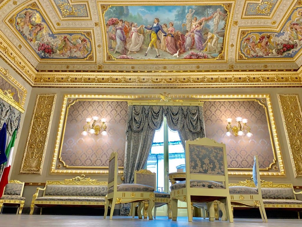 Palazzo Bonelli - Patanè, il Salone delle feste.