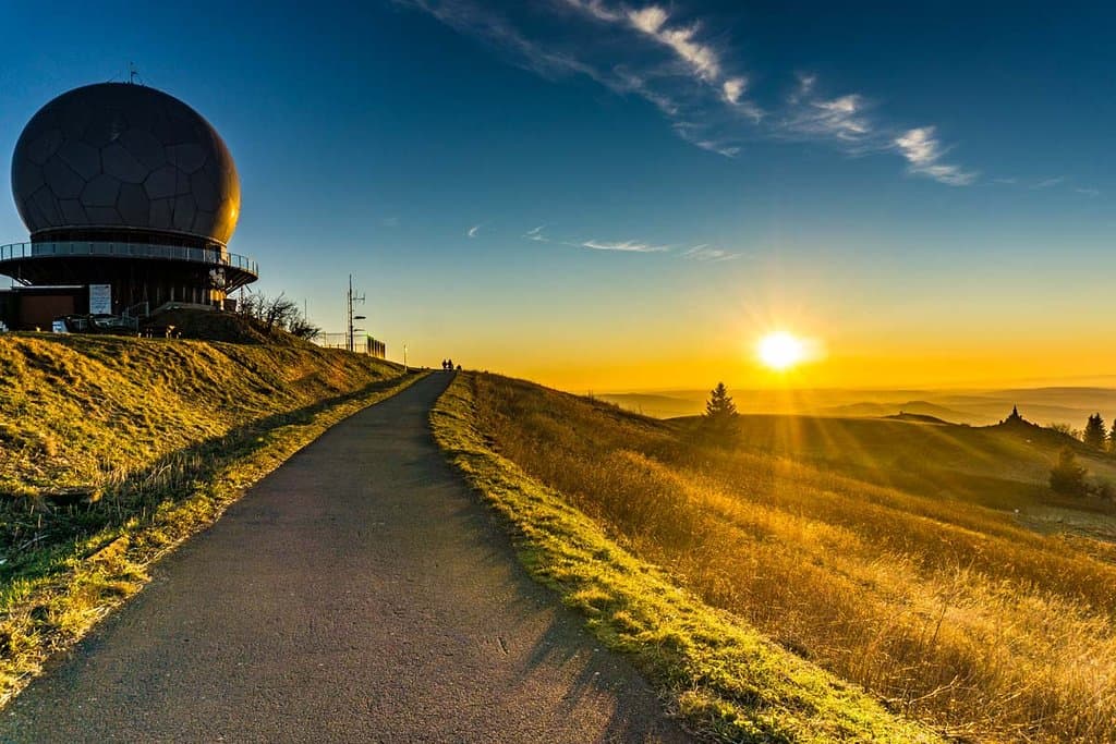 Auf dem Gipfel der Wasserkuppe (950m)