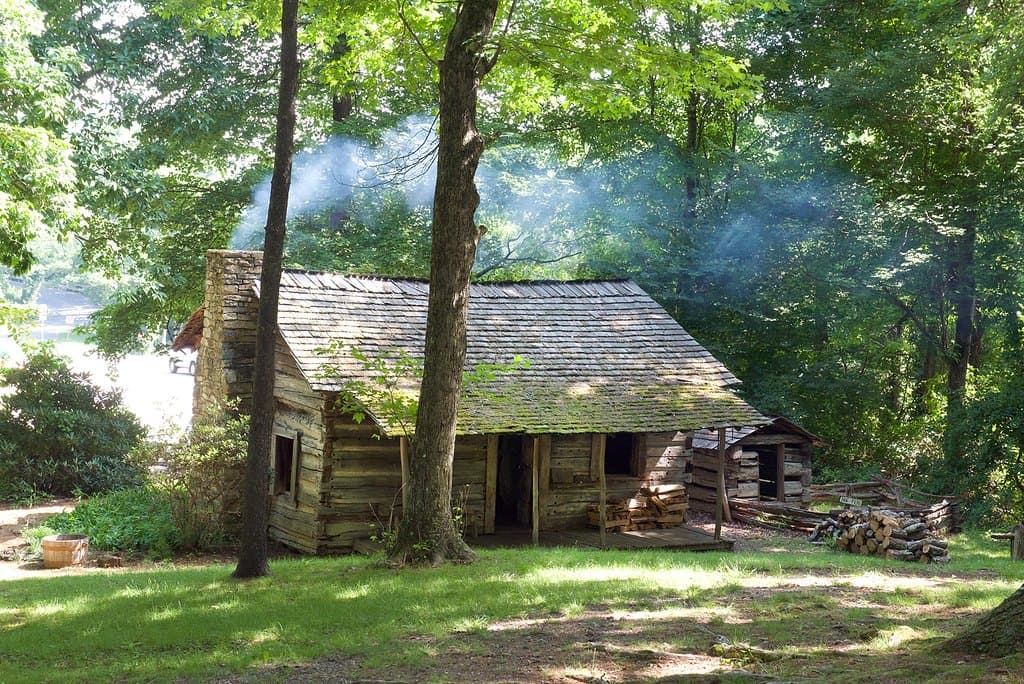 The famous Tatum Cabin