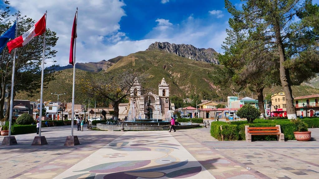 Plaza de Armas de Chivay.