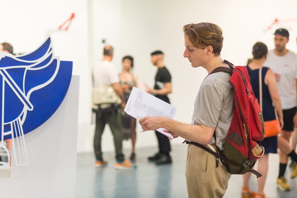 A visitor enjoys Liam Fallon: Supersymmetry 2019