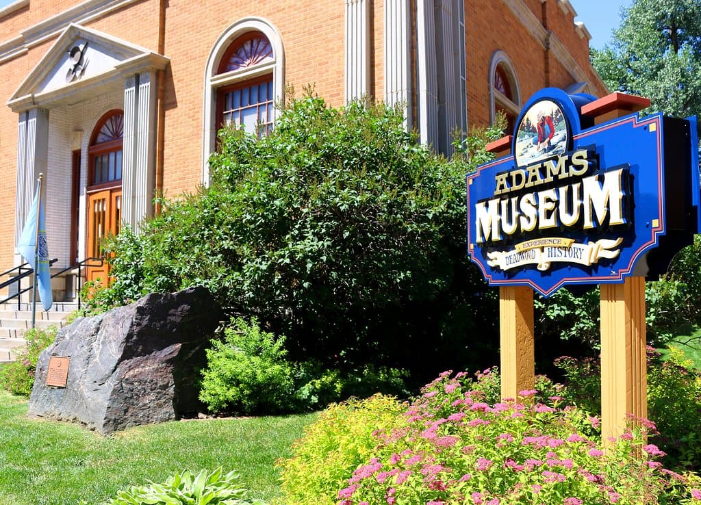 Deadwood's Adams Museum, built in 1930.  Oldest history museum in the Black Hills.  
