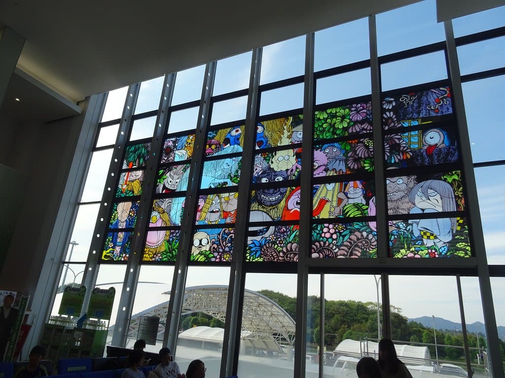 鬼太郎のイラストが各所に