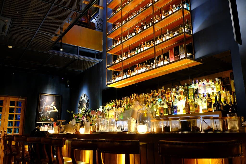 quite lot selection of liquors.