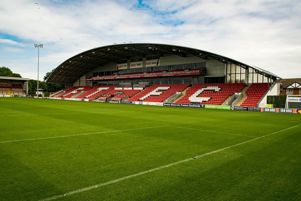 The Parkside Stand, Highbury Stadium, Fleetwood.