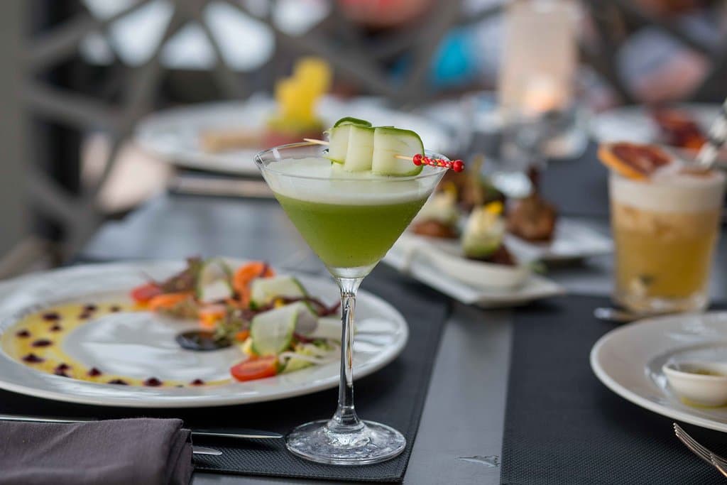 Signature cocktails and dishes